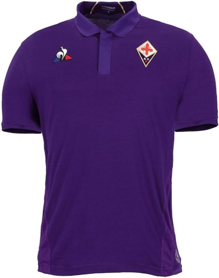 le coq Sportif 2018-2019 Fiorentina Home Football Soccer T-Shirt Jersey (Kids)