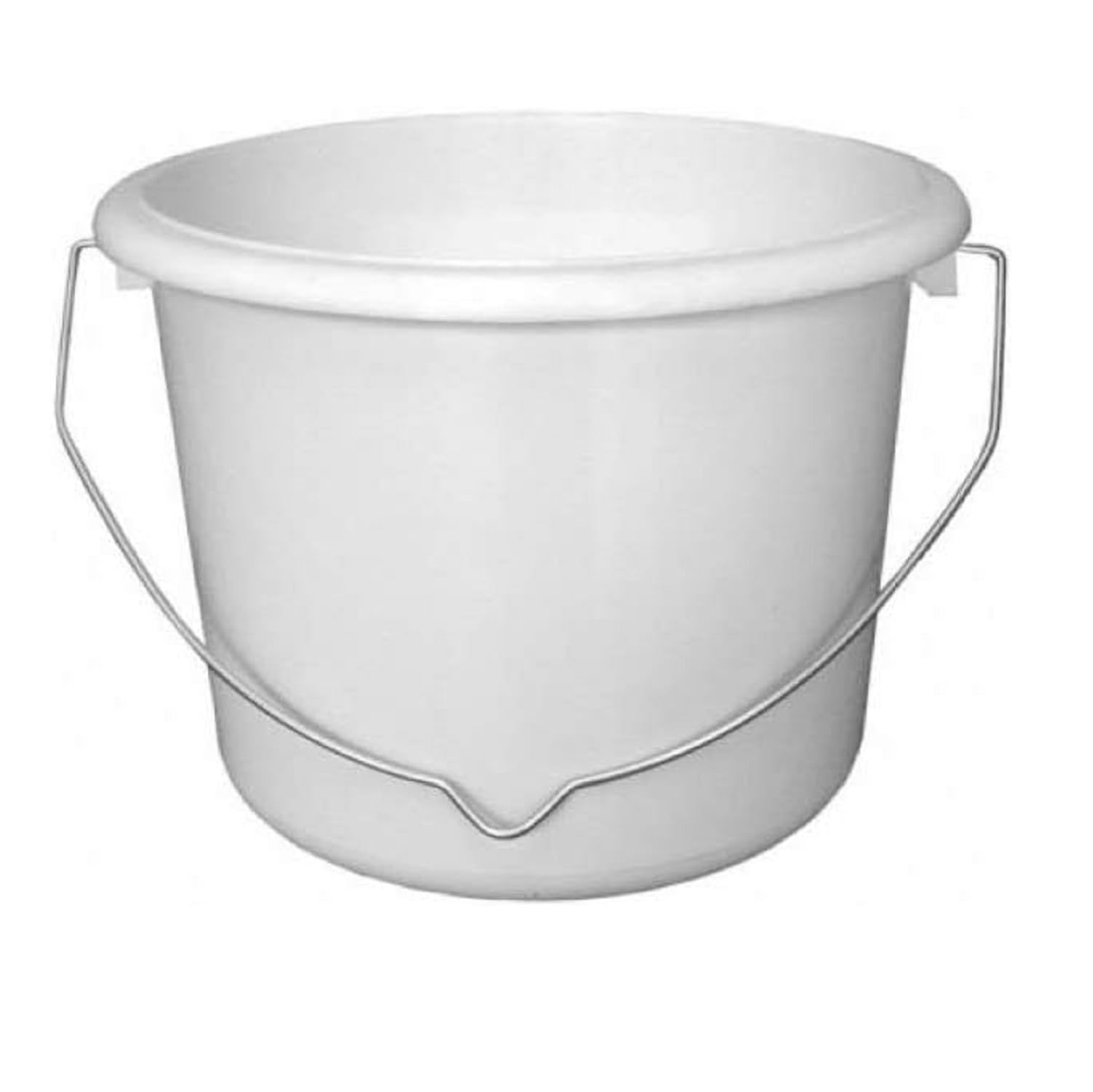 5 X 1 Litre White Plastic Paint Kettle Durable Plastic with Strong Metal Handle – Ideal for Paint, Solvents, Tools & Liquids – Suitable for DIY, Decorating, and Site