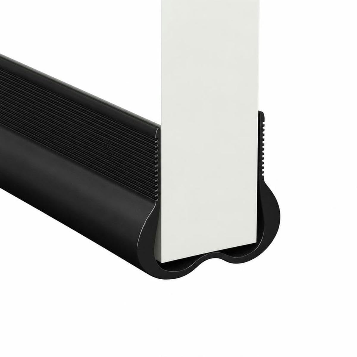 Tbskuy Black Flexible Door Bottom Sealing Strip Under Door Draft Stopper Sealing Strip Oundproof Gasket Weatherstrip Window Draft Guard
