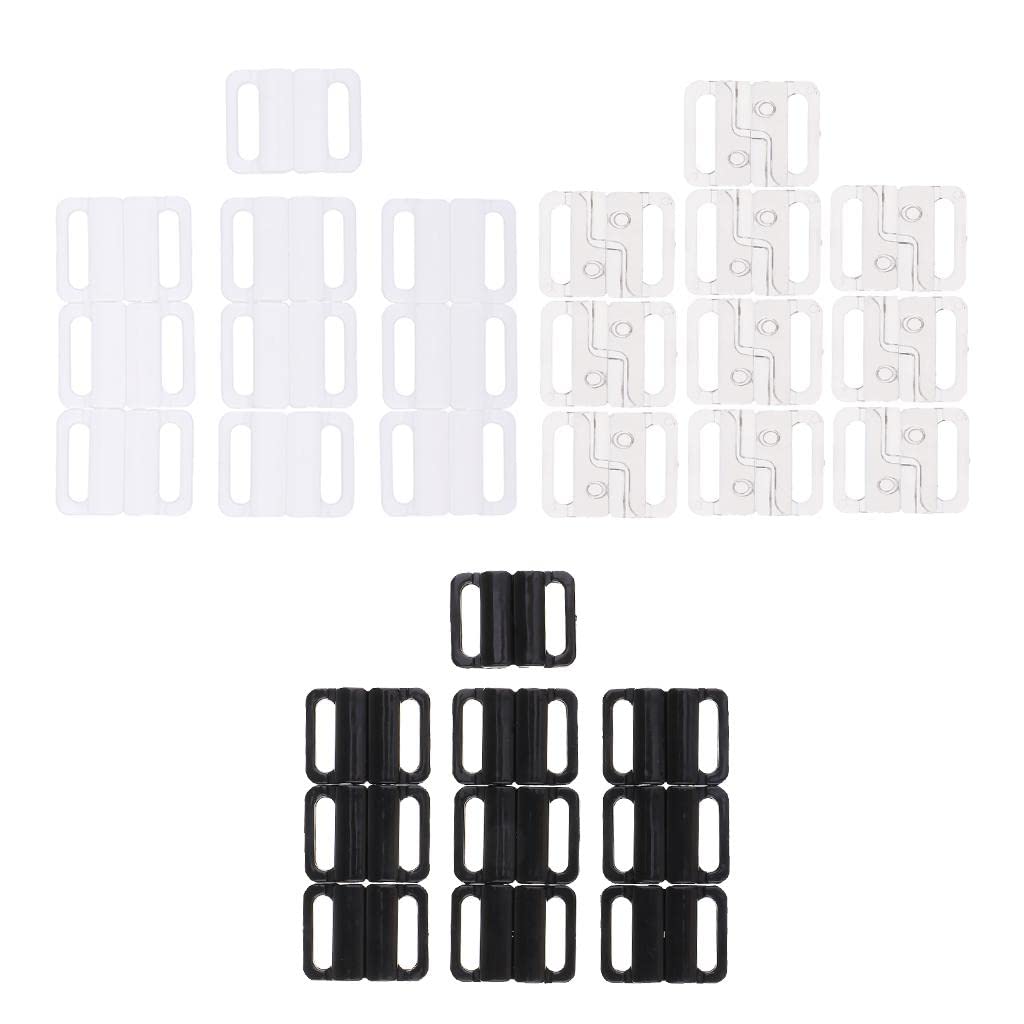 STYLEHEAVEN Plastic Bikini Bra Clips Hook Swimwear Clicker Bikini Accessories 14Mm Black-image-33