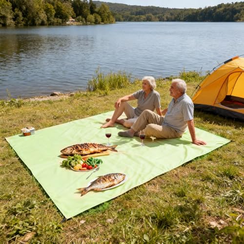 Couverture de pique-nique extérieur imperméable et nappe coussin légère
