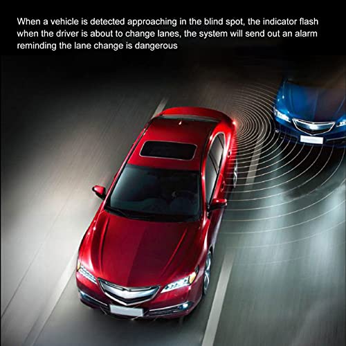Qiilu Car Blind Spot Monitoring System Kit BSD Distance Assistant Lane Changing Warning Reversing Radar Driving Assistance Sensor Blind Spot Detection System - Image 3