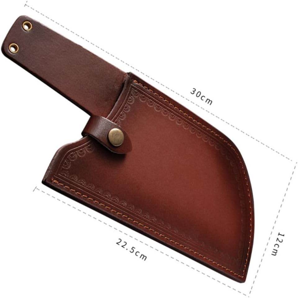 Artificial Leather Knife Cover Sleeve Brown Portable image 2