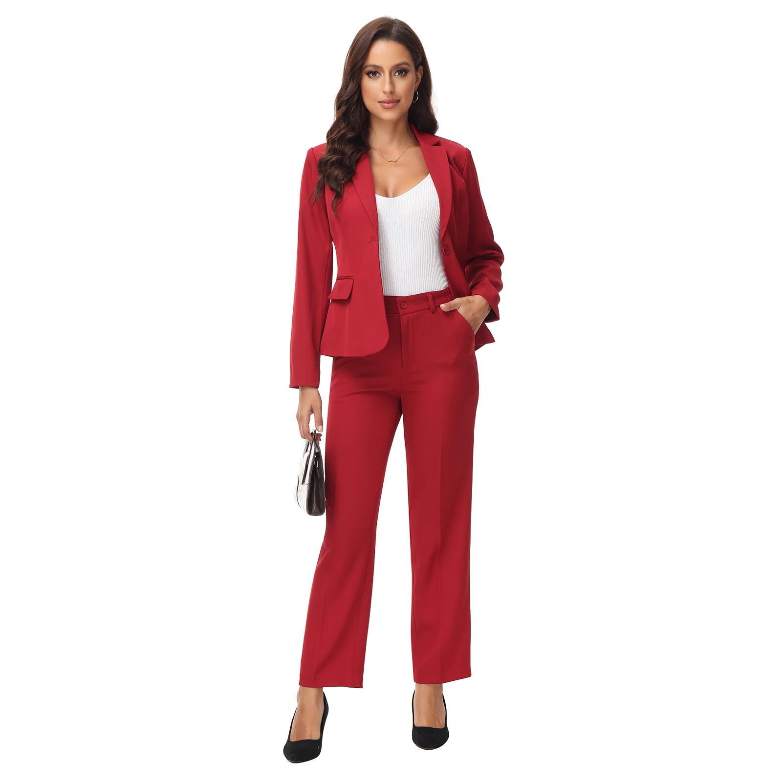 MODFUL Vestiti da donna 2 pezzi set lavoro professionale signore pantaloni abiti