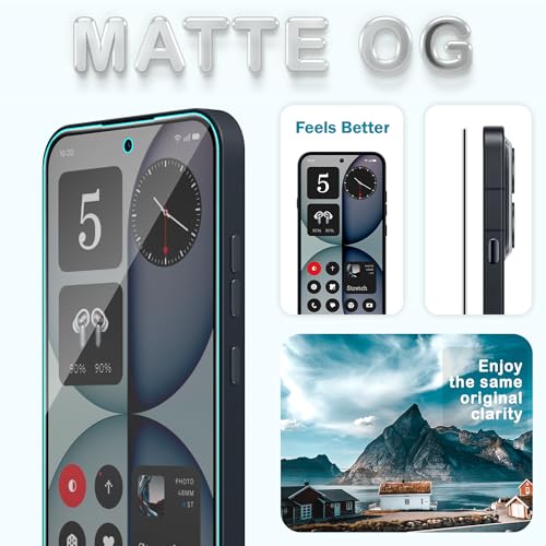 Image of FIRST MART Military-Grade Matte Anti-Glare Tempered Glass for Nothing Phone 4A (6.59 Inch) With Installation Kit | Edge to Edge Coverage |Anti Glare, Bubble-Free [2 Pack]