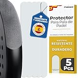 PALBEA Protector Pala de Padel Transparente - Paquete de 1/2/3/5 - Protector Padel Rugoso y Ligero para la Cabeza de la Raqueta - Padel Accesorios Duradero y Fácil de Sustituir - Dimensiones 35x370mm.