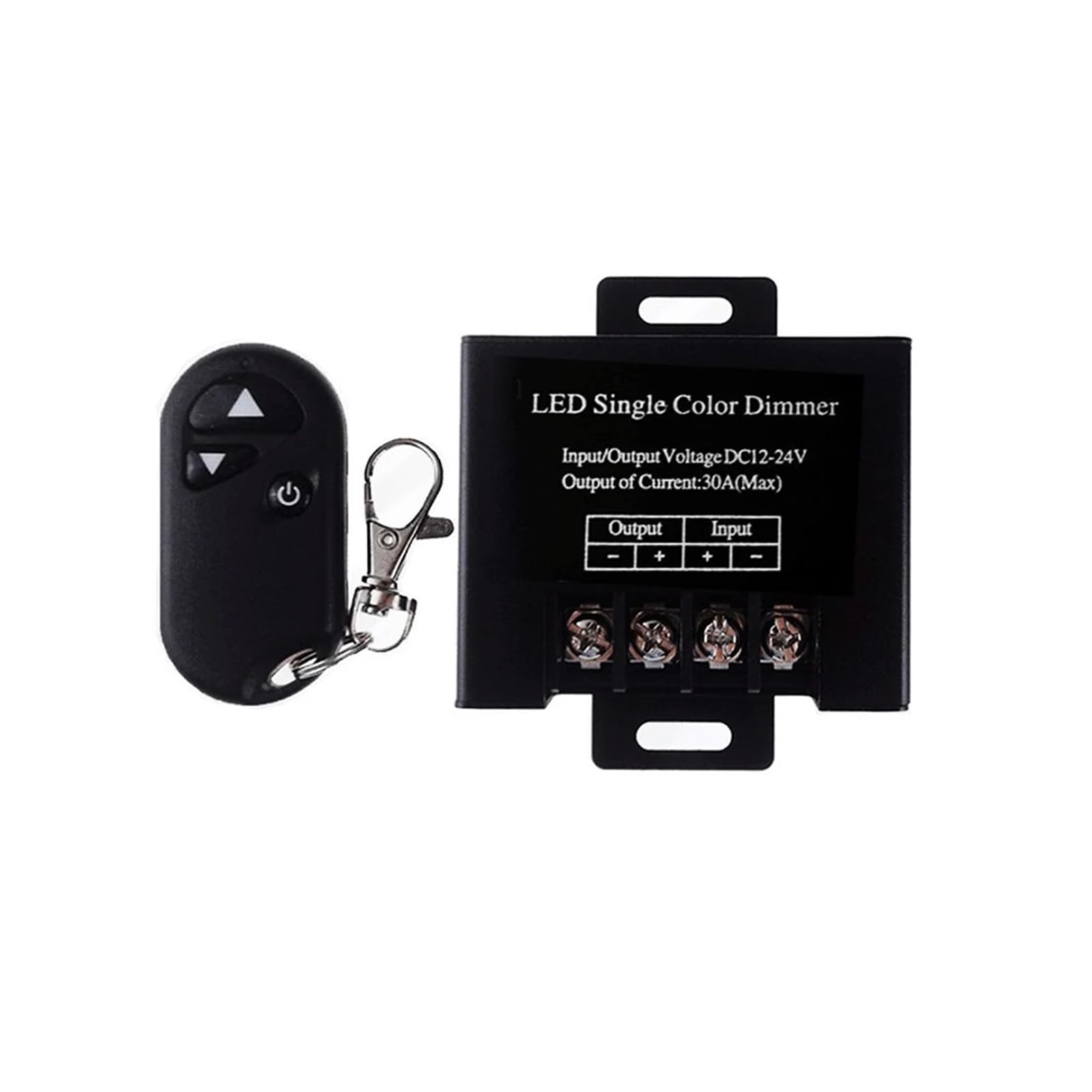 Atenuador monocromático LED 30A regulador de intensidad 12V 720W con mando de control remoto