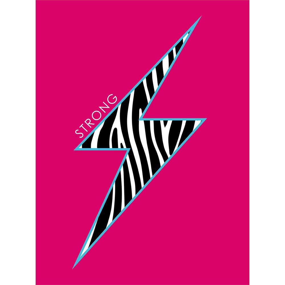 Wee Blue Coo Pink Zebra Strong Unframed Wall Art Print Poster Home Decor Premium