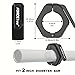 Forcefree+ Barbell Clips (Pair), Barbell Clamps, Quick Release Olympic Barbell Clamps with Anti Slip TPR Grip, Barbell Collars for Secure Weightlifting & Powerlifting (Black)
