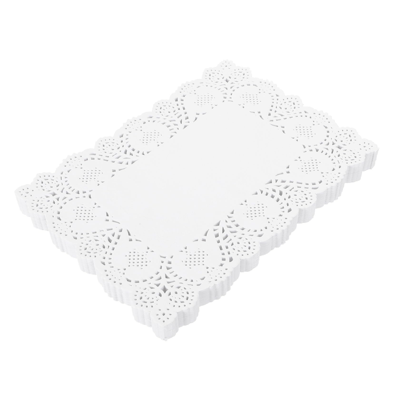 Napperons Dentelle Carrés Absorbants pour Assiettes et Plats Propres