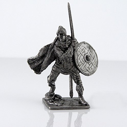 Tin Toy Soldiers. Scandinavian Viking, Swedish jarls, 9-10 Century Metal Sculpture. Collection 54mm (Scale 1/32) Miniature Figurine
