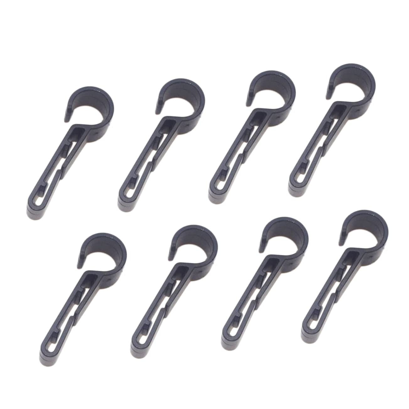 CLISPEED Set Di Fissaggio Per Luci Per Casco Nere Fermagli