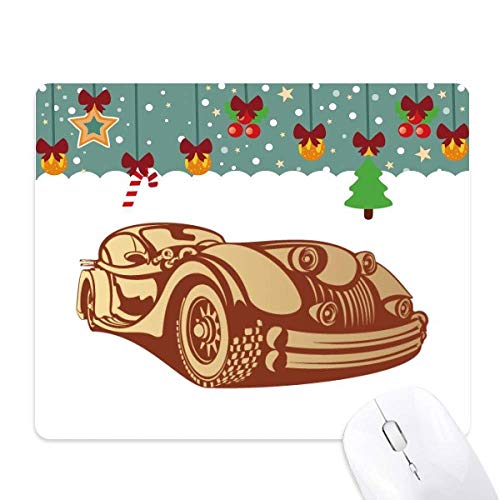 Tapis de souris voitures classiques rouge brunâtre en caoutchouc de haute densité