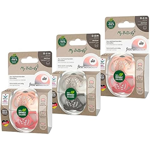 NIP Spar-Set Silikon Schnuller My Butterfly 6er Pack Cover