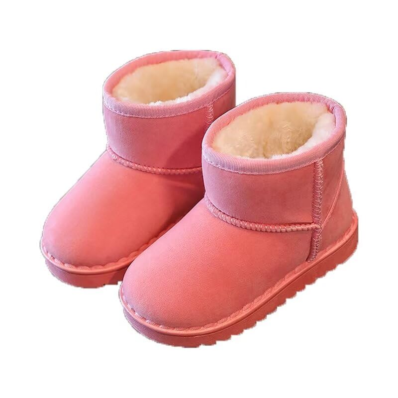 Kids Boy Girl Concise Warm Velvet Snow Boots for Winter Outdoor Walking School Sport Trekking