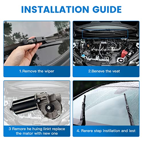 E-Vniko Front Windshield Wiper Motor Assembly w/ 5-Pin Connector for 1997-2004 F-150, 1999-2001 F-250 F-350 Super Duty, 1996-2007 Taurus, 01-07 Escape, Mazda Tribute, Lincoln LS - Replace 1C3Z17508AA by E-Vniko - Used condition - Image 4