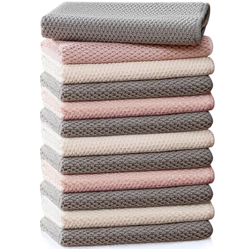 EubooTree Barista Towels 12 Pack Microfiber Coffee Cloths