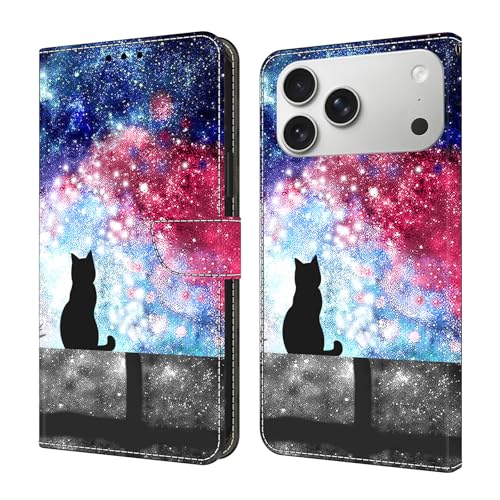 Protection iPhone 17 Pro rabat magnétique anti rayure chat