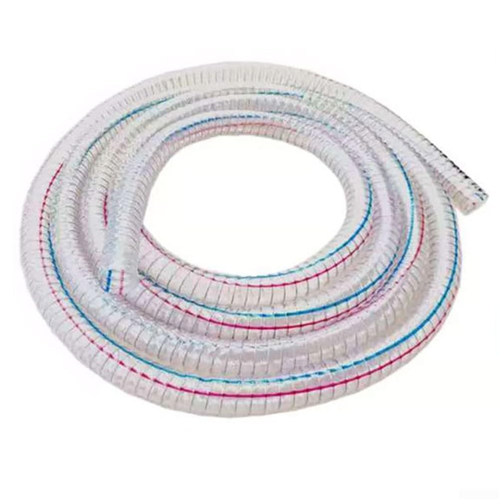Manguera en espiral de acero de poliuretano transparente, manguera flexible de alta presión, 3/4 pulgadas, para aspiración al vacío para extracción de polvo (5 metros)