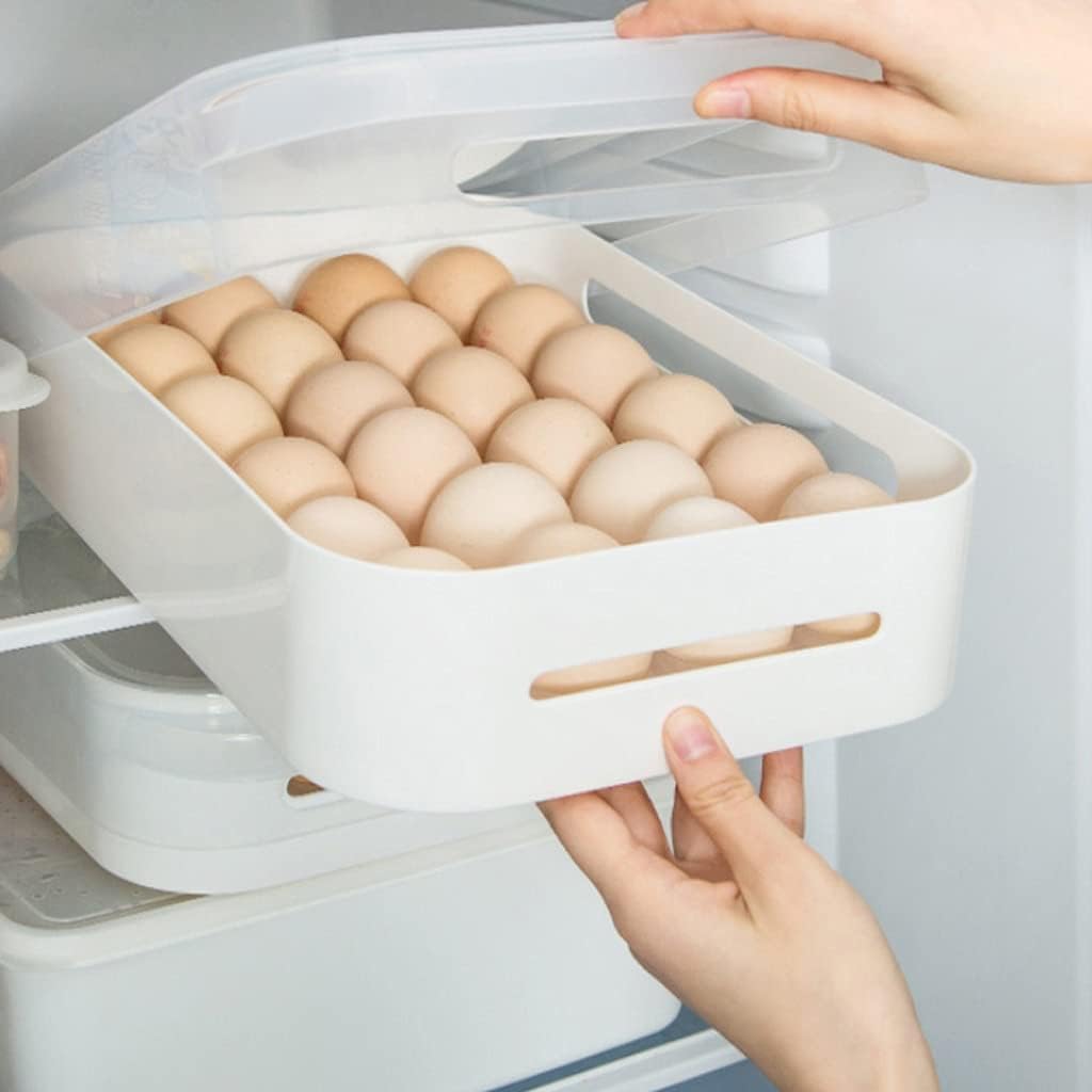 Fresh-keeping Kitchen Tools, 24 Grid Egg Rack, Plastic Household Refrigerator Storage Box, Supplies