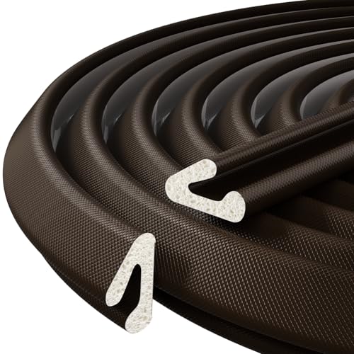 V-Shaped Weather Stripping Door Seal, 33FT Draft Stopper for Doors/Windows, Gaps, Dustproof, Soundproof & Thermal Insulating, Noise-Reducing, Light-Blocking Door Gap Filler