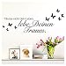 Wandaro Wandsticker Spruch Träume Nicht Dein Leben | schwarz 80 x 26 cm | Wandaufkleber Flur Wandspruch Wohnzimmer Wandtattoo Aufkleber W3469