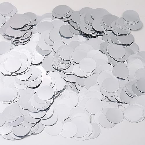 Image of Silver Confetti Balloons, 25 Pcs Thickened 12 Inch Clear Latex Balloon with Confetti Inside for Graduation Decorations Engagement Bridal Shower Party Baby Shower Birthday Party Decoration Supplies