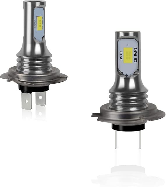 Safego H7 LED Fog Light Bulbs - 80W LED Headlight Bulb 6500K White Car Fog Light Conversion Kit, for Car LED Bulbs Fog Lamps 12V