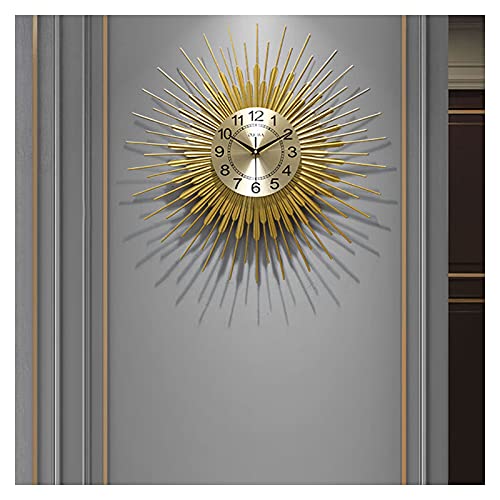 Horloges murales de décoration modernes en métal 3D, grandes montres silencieuses