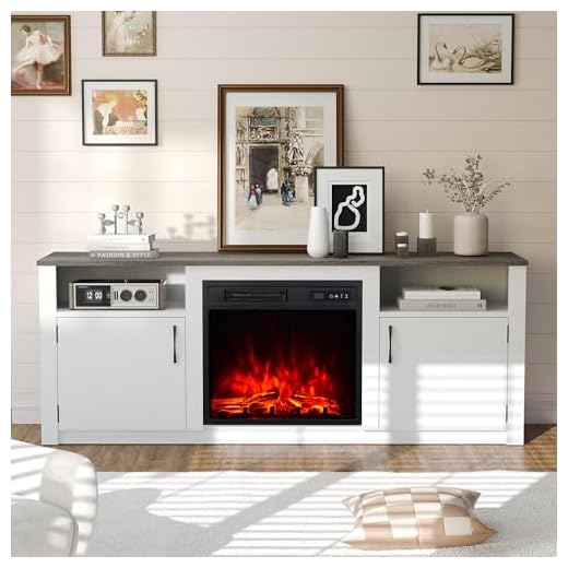Moderne Elektrokamin-TV-Einheit 58 Zoll