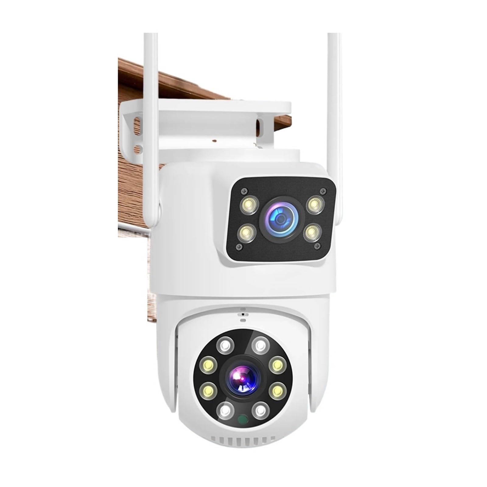 JVDDI 4K 8MP Dual Lens WIFI Camera PTZ Outdoor Dual Screen Ai Human Auto Tracking 4MP Security Video Surveillance Camera(8MP Add 32G Card)