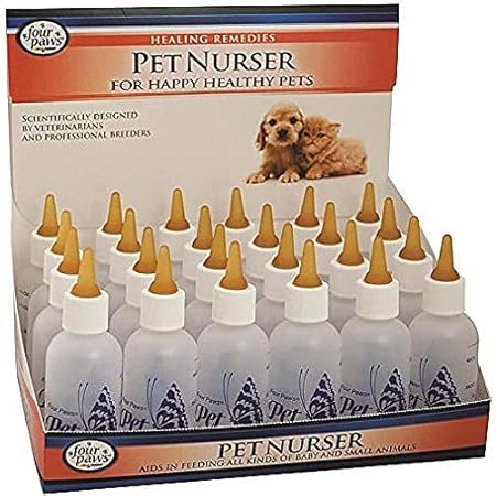 Four Paws Pet Products 24-Pack Nurser Bottles, 2-Ounce