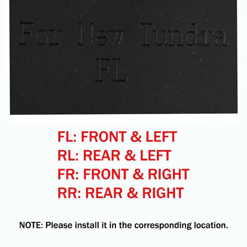 Image of Mud Flaps Compatible with Toyota Tundra 2022 2023 2024, All Weather Tundra Guard Mud Guards Splash Front & Rear, 4PCS /Set, NO Need to Drilling