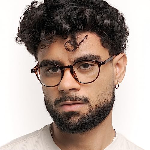 Óculos Anti Luz Azul Redondo Fozoco Eyewear Para Computador Celular e Games - La Paz (Preto Fosco)