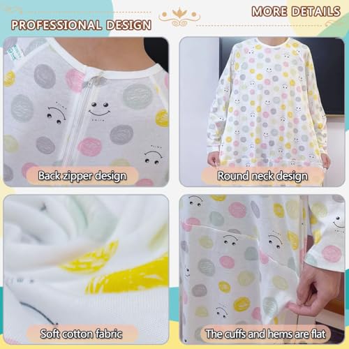 Image of Unisex Jumpsuit with Back-Zipper,Suitable for Alzheimer's,Dementia Patient,Seniors,Incontinence Care