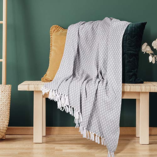 EHC superzachte katoenen grote sprei hoezen tot 2-zitsbank of tweepersoonsbed - grijs - Image 3