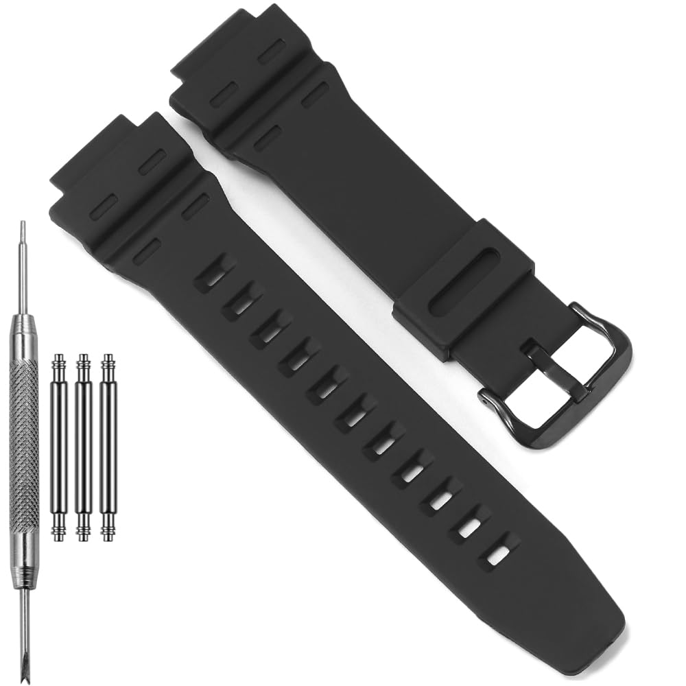 AE1500WH Replacement Strap Compatible with Casio AE1500 WS1500H WS-1700H DW-291 Resin Watch Band Bracelet