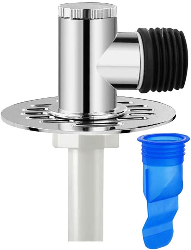 Washing Machine Floor Drain Adapter, Clean Type, Pipe Connector, Drain Deodorizer Seal Adapter, Applies to Multiple 32-46mm Pipes, Sewer Elbow Connector, T-Type Drain Connector, Washing Machine Drain