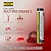 Elba Red Grease NLGI 2 | Semi-Synthetic High Temperature Heavy Duty Multi Purpose Grease | EP 2 | 14.09 oz Tube | For Agriculture, Industrial, Automotive Bearings | Prevents Corrosion | Made in USA