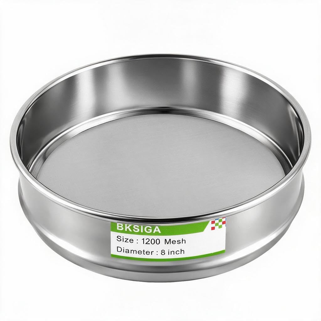 304 Stainless Steel Lab Sieves Pan,8" Diameter Standard Sieve Pan for Industrial Laboratory Homes — Amazon image 9