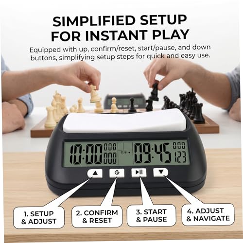 Horloge d'échecs numérique avec mode multi-timing et double écran