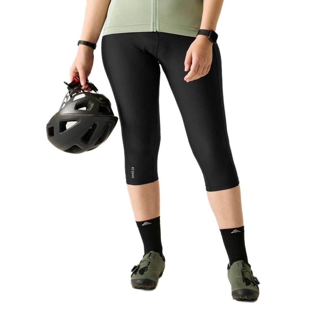 Dare2b Women's Verve Cycling Capri, Reflective Long Ride Biking Leggings