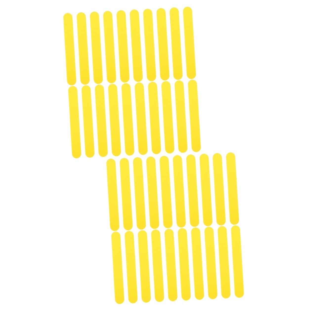 CHILDWEET 50 Pcs Spatula Useful for Clinic Acrylic Cakesicle Sticks Popsicle Sticks Depressors for Crafts Clinic Depressors Yellow Pp