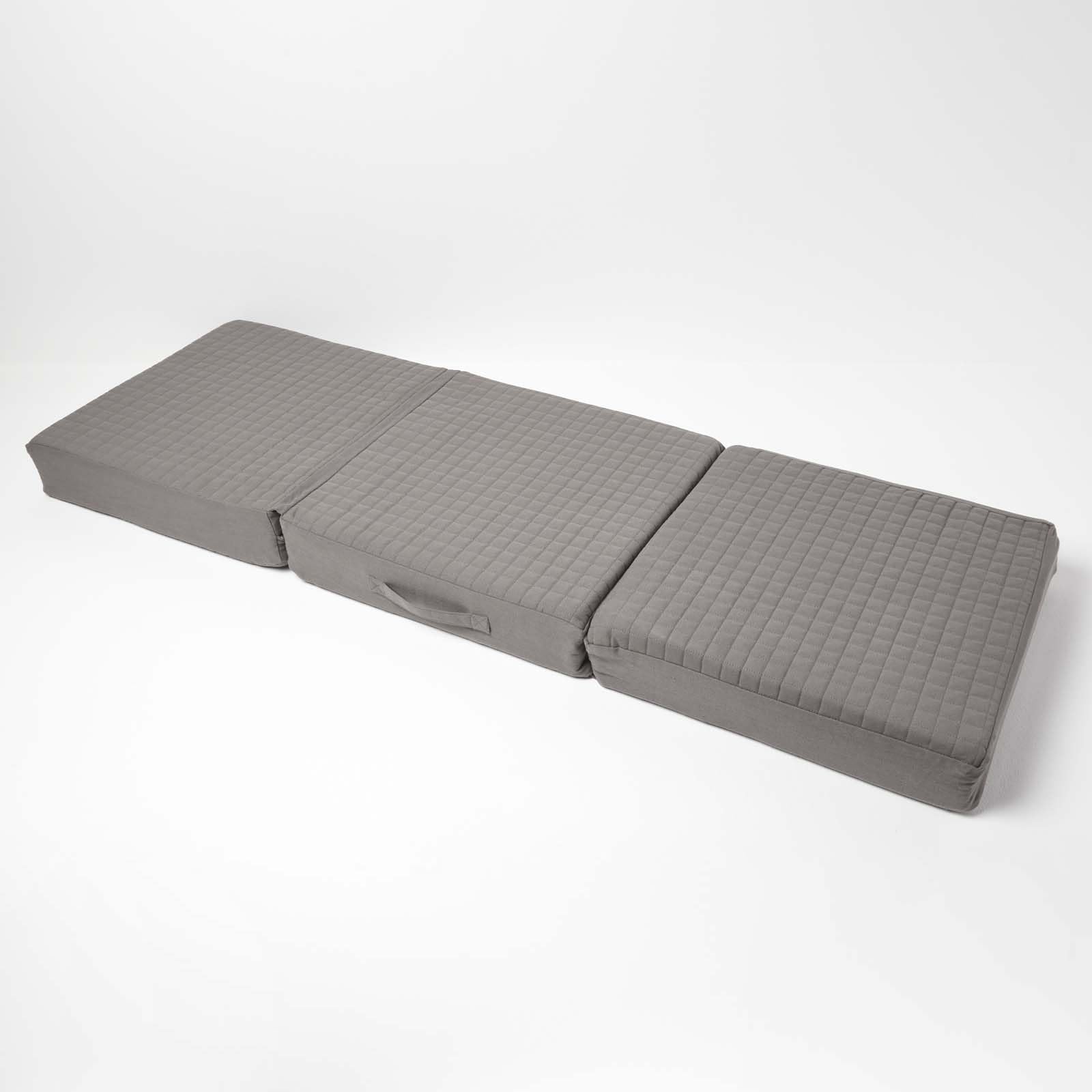 Homescapes Sitzerhöhung Sofa 3-Sitzer grau 150x50x10 cm, Dicke Sitzkissen Erhöhung für Erwachsene & Senioren, klappbares Aufstehkissen, orthopädischer Schaumstoff mit Baumwollbezug