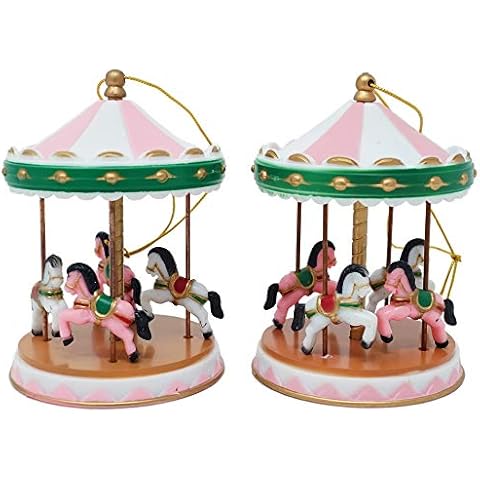 Circus Carousel Cake Topper - Pink (2 Count) Cover