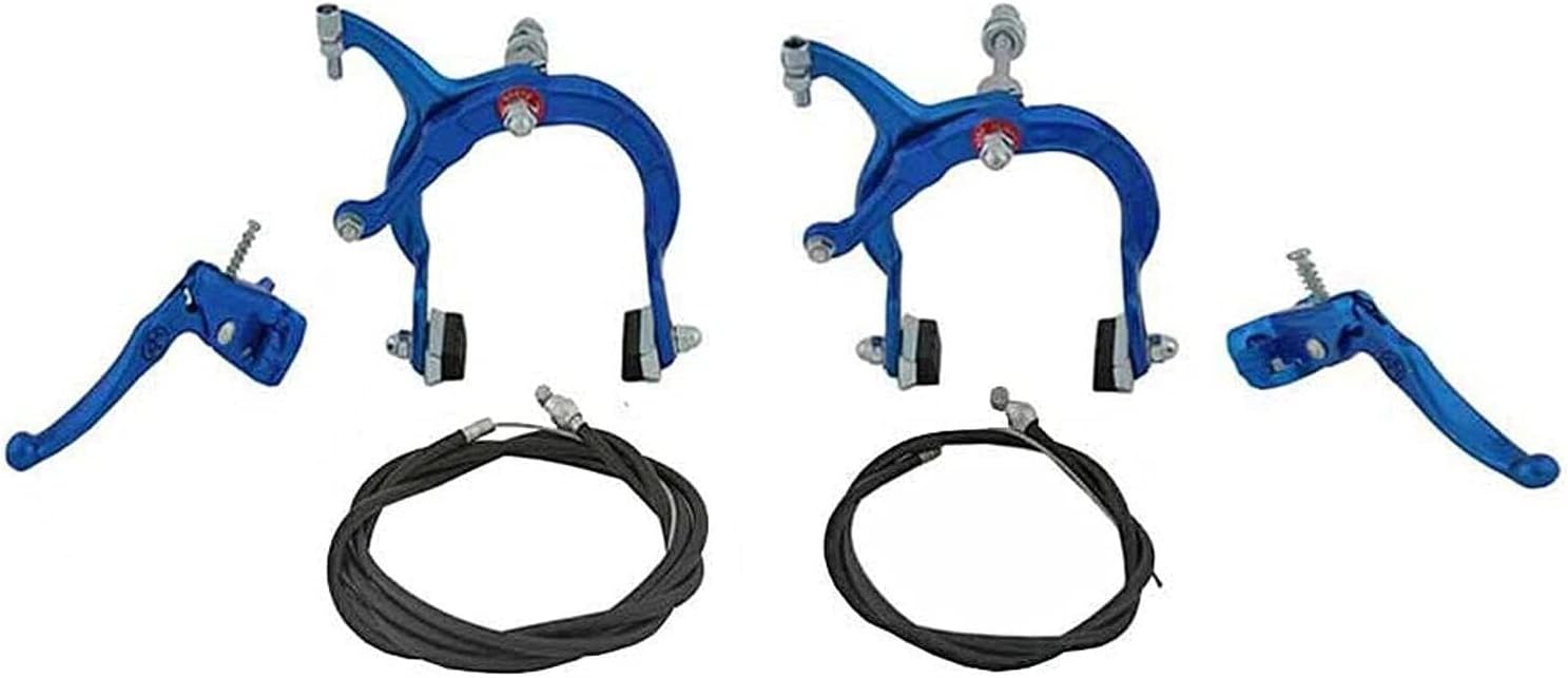 for Blue Alloy Bike Mx Brake Set. Front and Rear Bicycle Brake Set Bike Brake Set