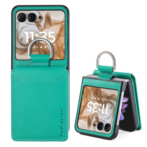 Motorola Razr 50/Razr 50s P[X Motorola Razr 50d M-51E Jo[ Pokaas X}zP[X pP[X ܂肽݌^ Ot J[h[ ϏՌP[X y ^ یP[X C菝h~ (O[,