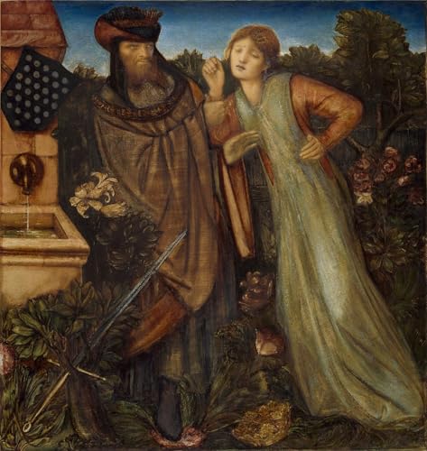 Peinture sur Toile Roi Marc et Iseult Burne Jones 60x90cm RZHRHJES Art Graffiti