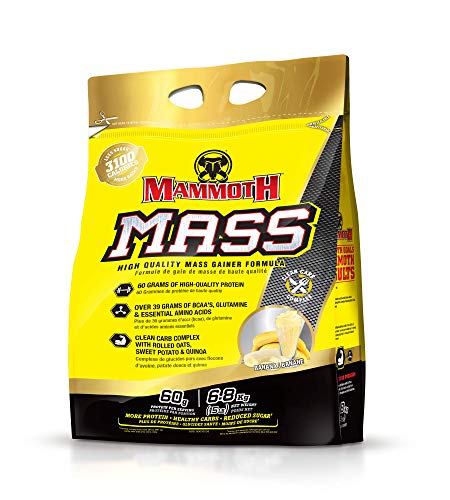 Inter-Active Nutrition Mammoth Mass Supplement, 15 lbs, Banana