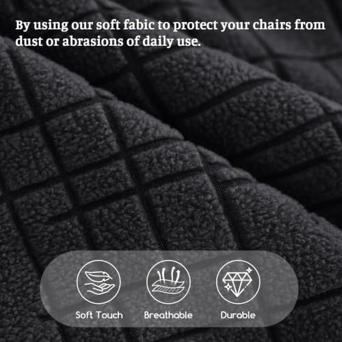 Image of FUANGUI Bar Stool Covers Set of 2, Stretch Bar Stool Seat Covers